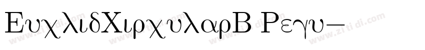 EuclidCircularB Regu字体转换